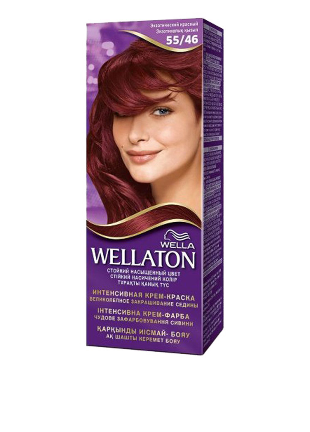 Крем-фарба для волосся стійка № 55/46 (екзотичний червоний), 50 мл Wellaton (78545873)
