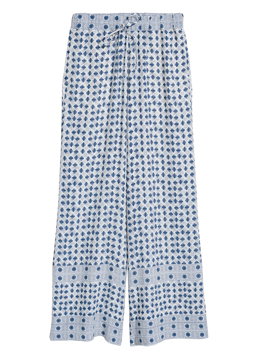 Синие кэжуал летние шаровары брюки H&M