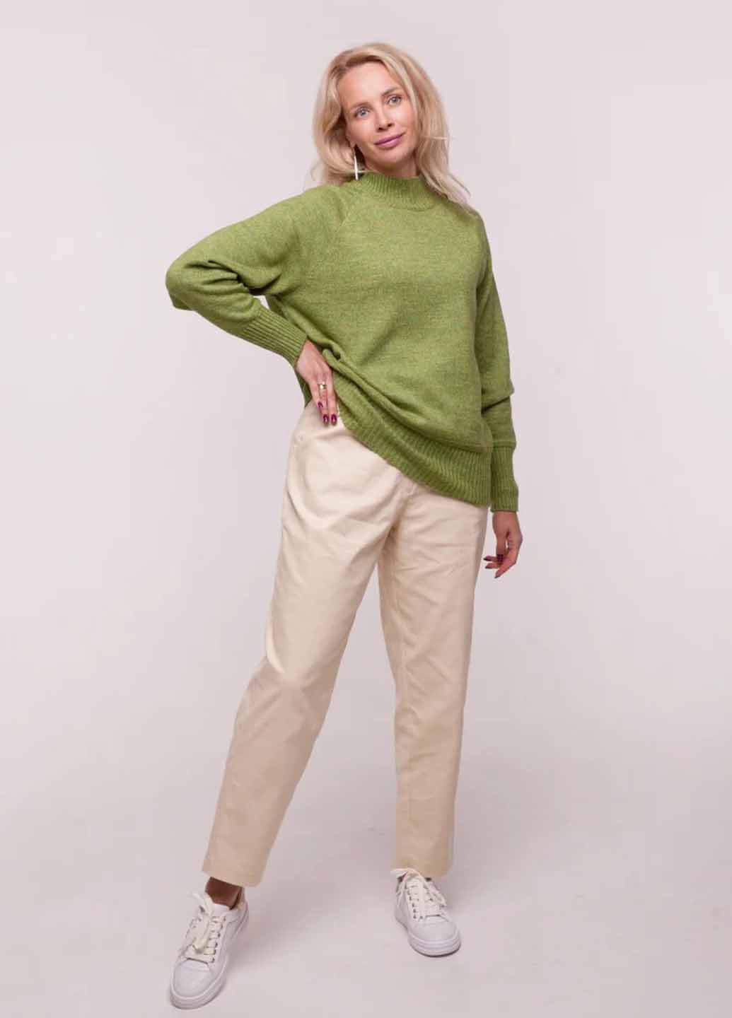 Оливковий демісезонний джемпер джемпер Fashion