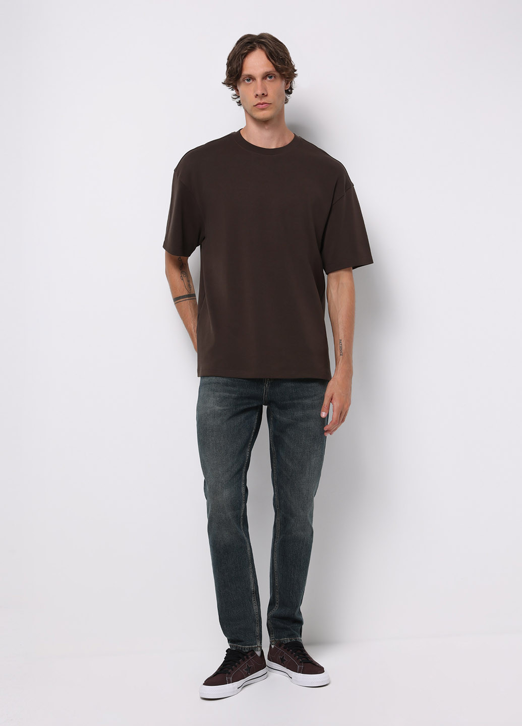 Темно-синие демисезонные зауженные джинсы Colin's