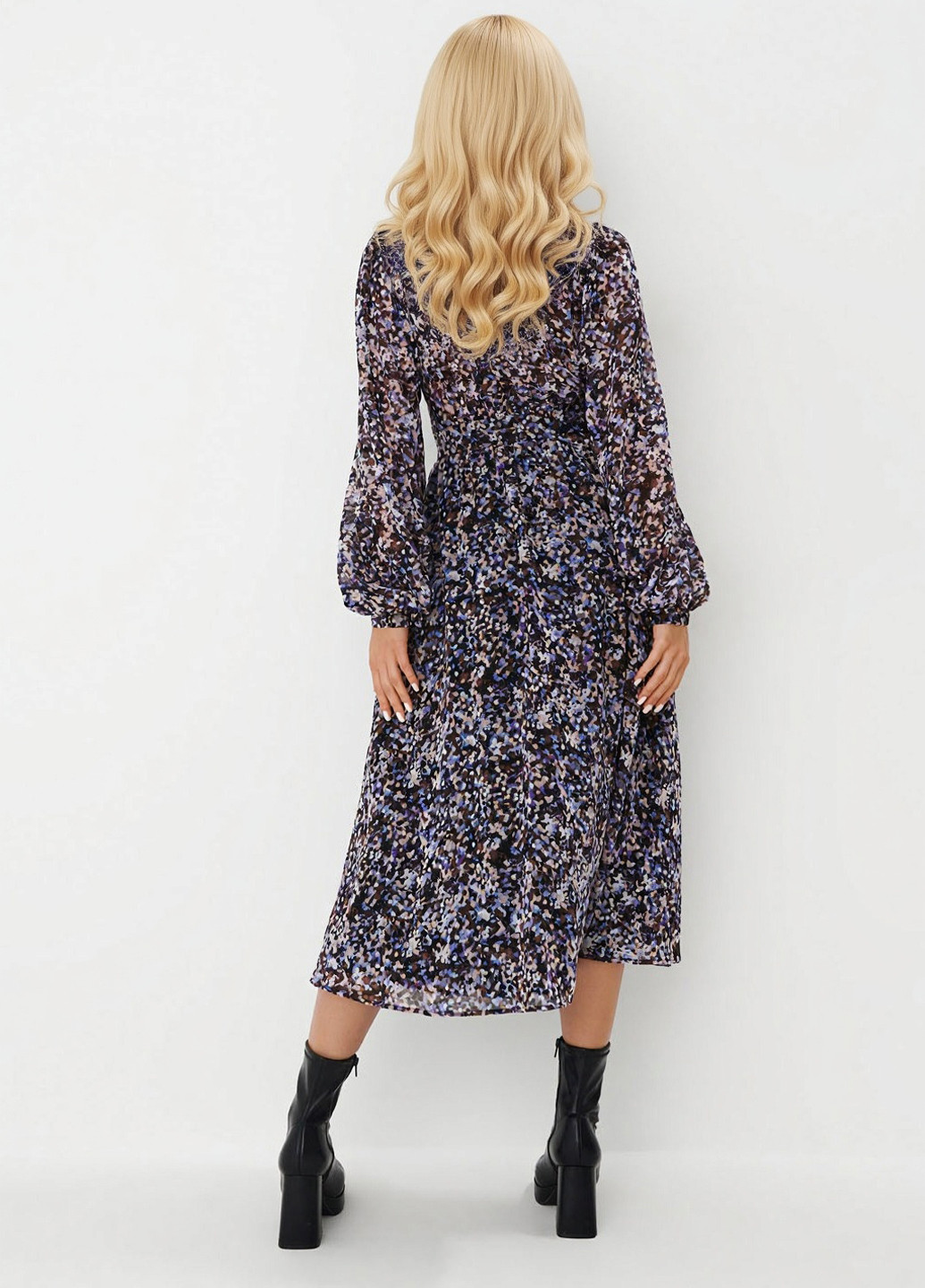 Комбинированное кэжуал платье Mohito с абстрактным узором