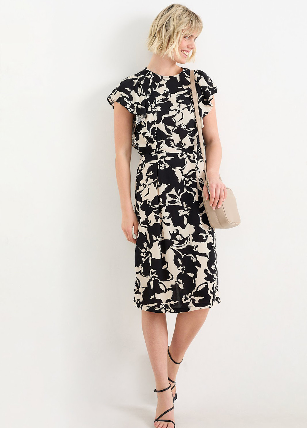 Комбінована кежуал сукня C&A з квітковим принтом