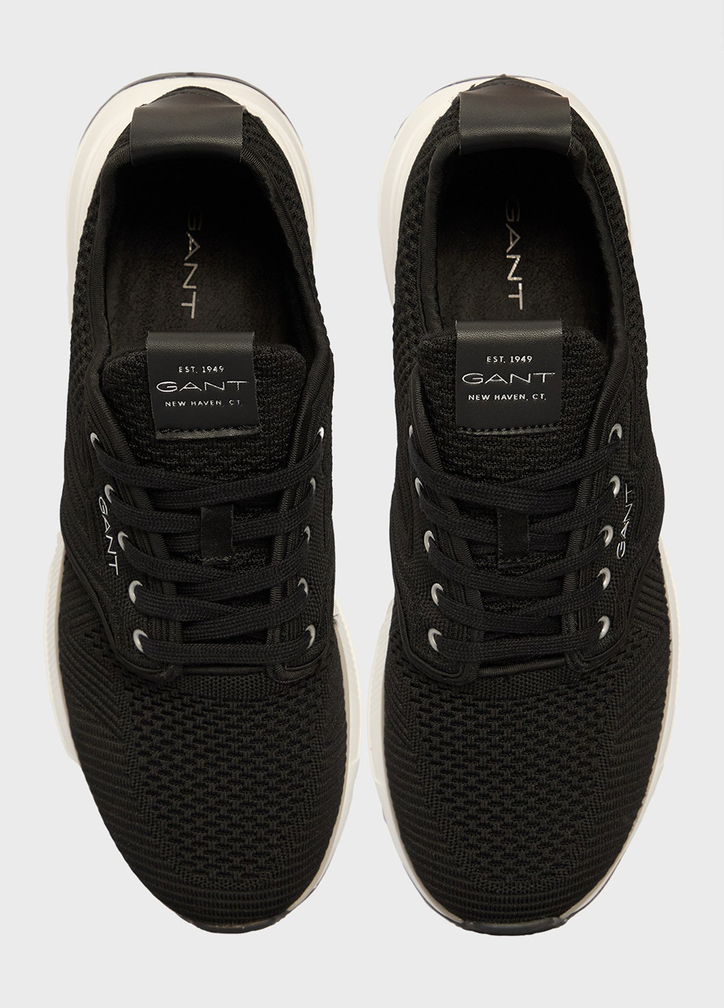 Черно-белые летние кроссовки Gant