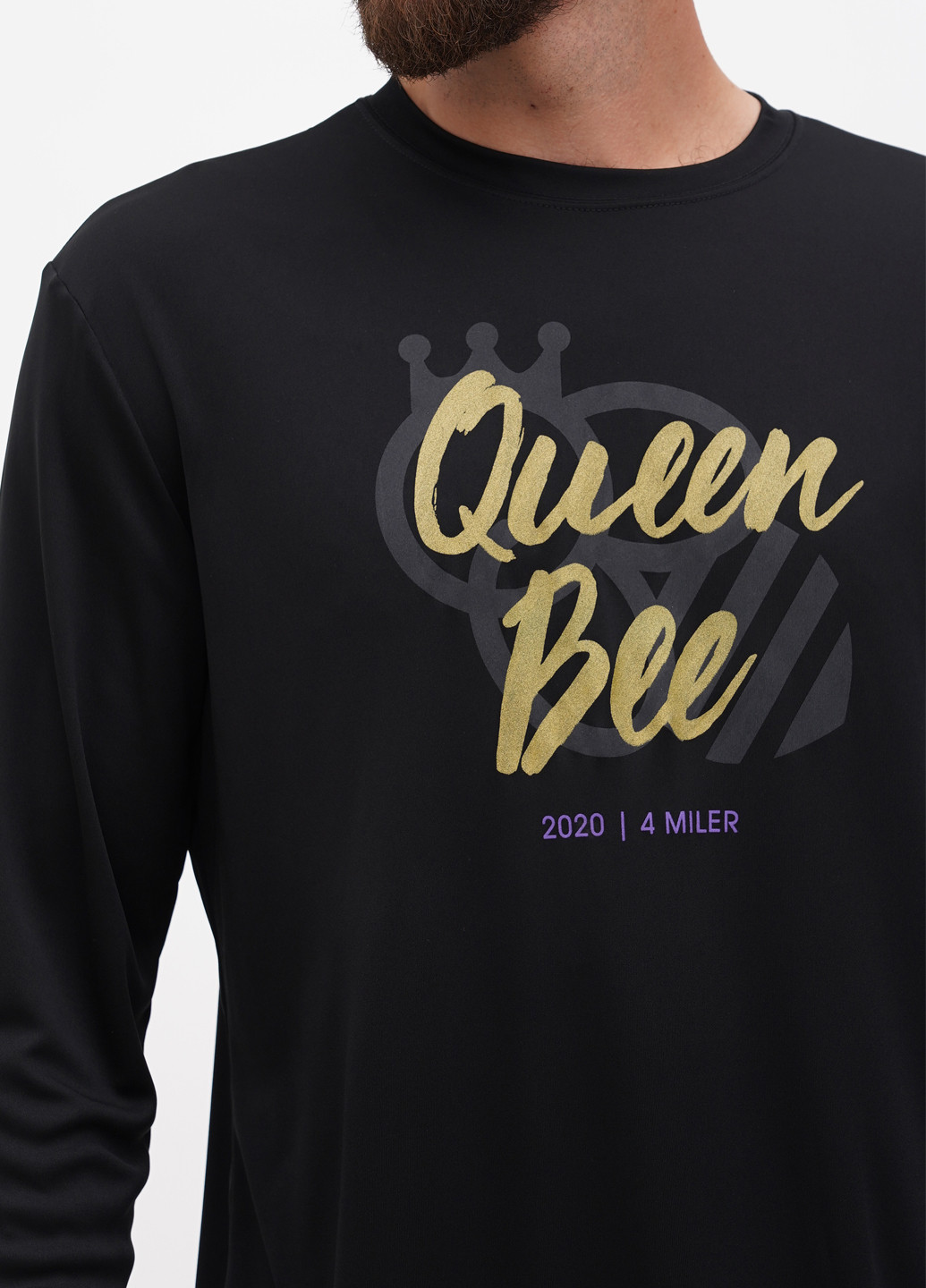 Лонгслів Sport-Tek напис чорний спортивні поліестер