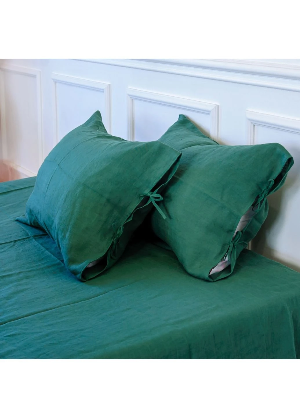 Наволочка Лен Natural Linen 40х60 Green Apple (2200005371893) Mirson (254080622)