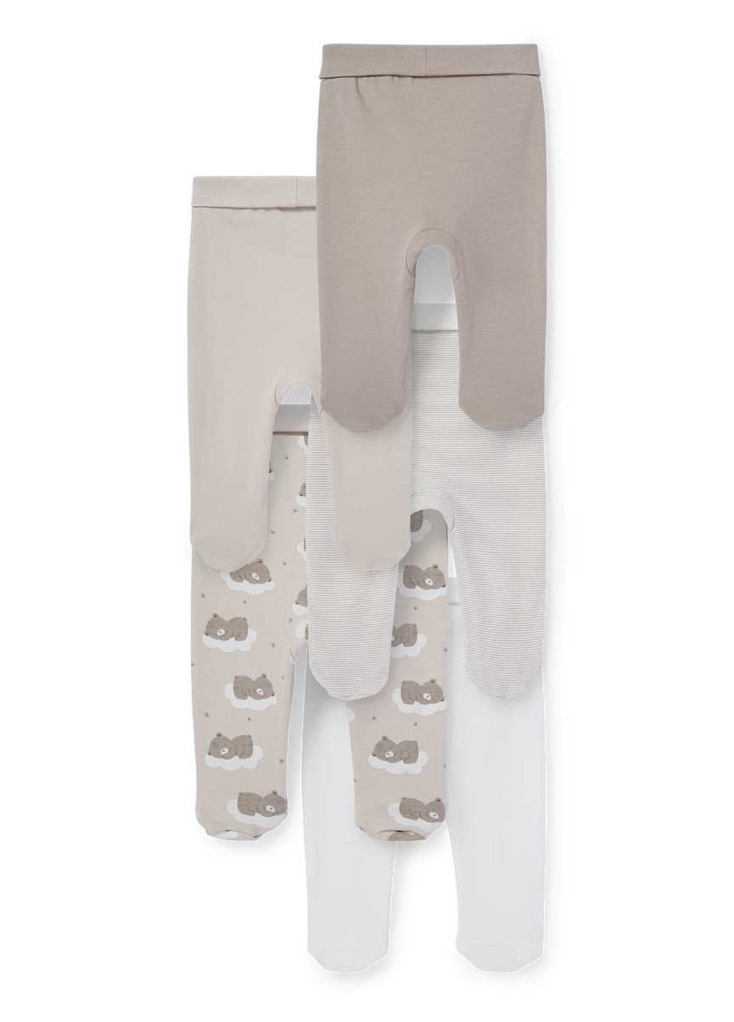 C&A ползунки (5 шт.) однотонный комбинированный домашний хлопок, трикотаж производство - Германия