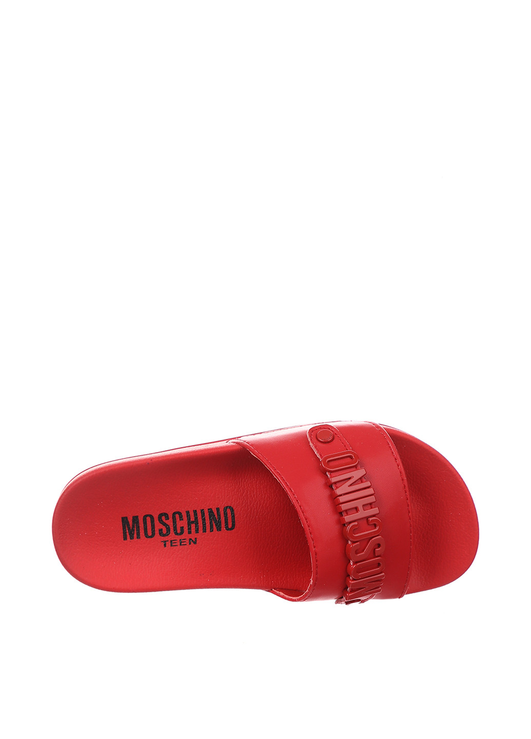 Красные кэжуал шлепанцы Moschino с логотипом