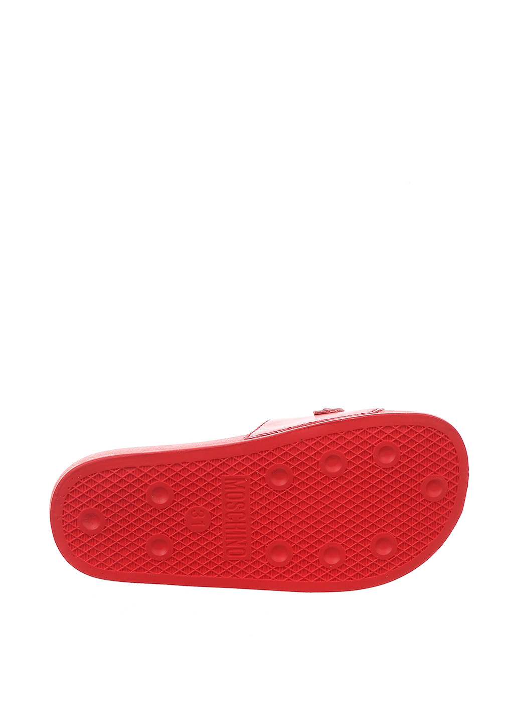 Красные кэжуал шлепанцы Moschino с логотипом