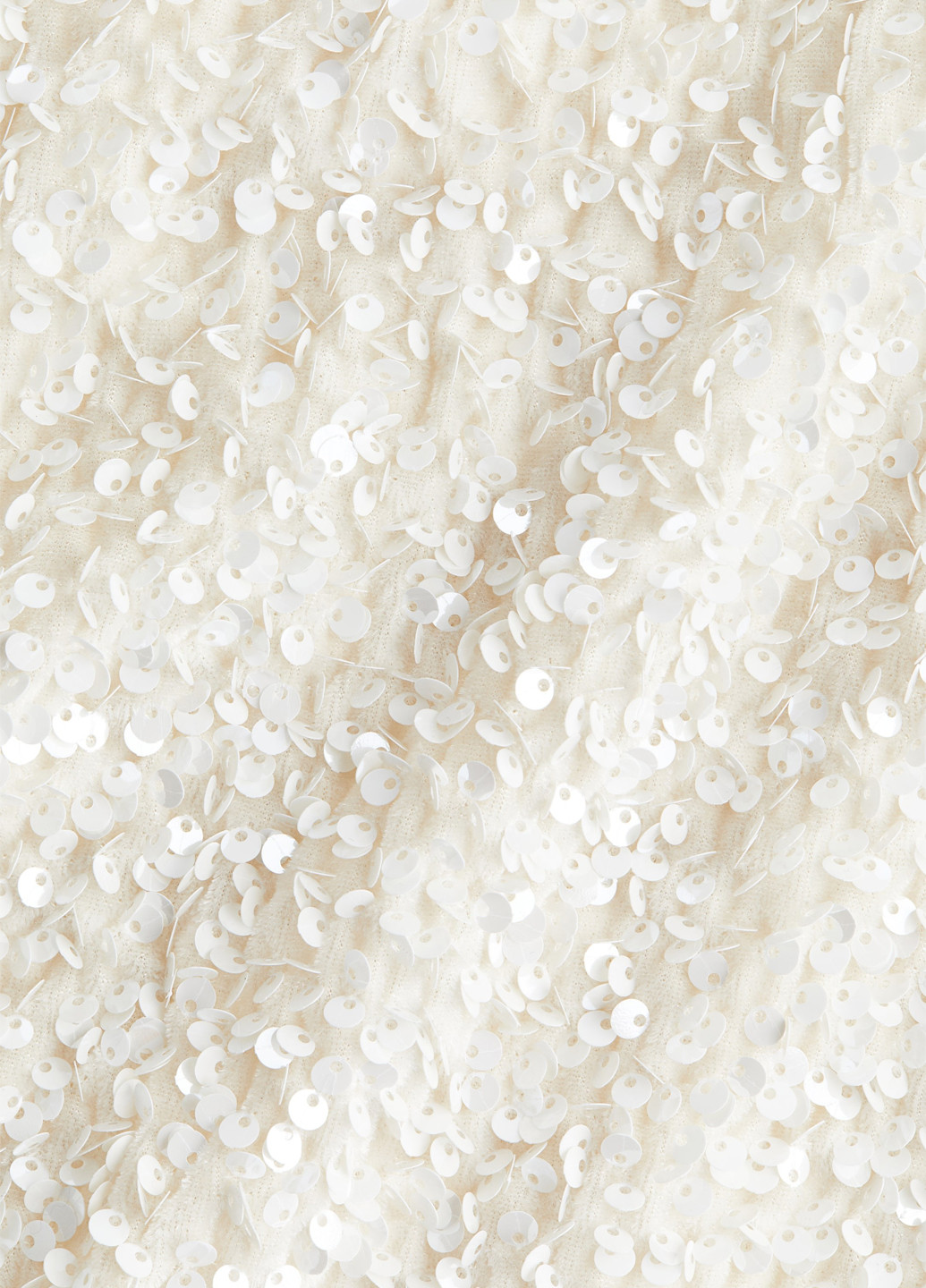 Кремовое праздничный, коктейльное платье а-силуэт H&M однотонное