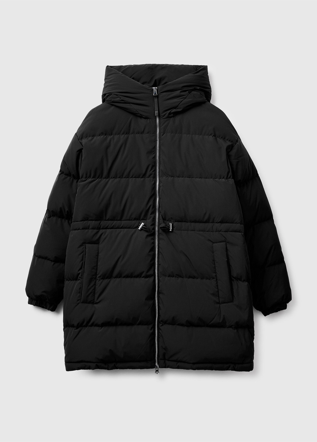Чорна демісезонна куртка United Colors of Benetton