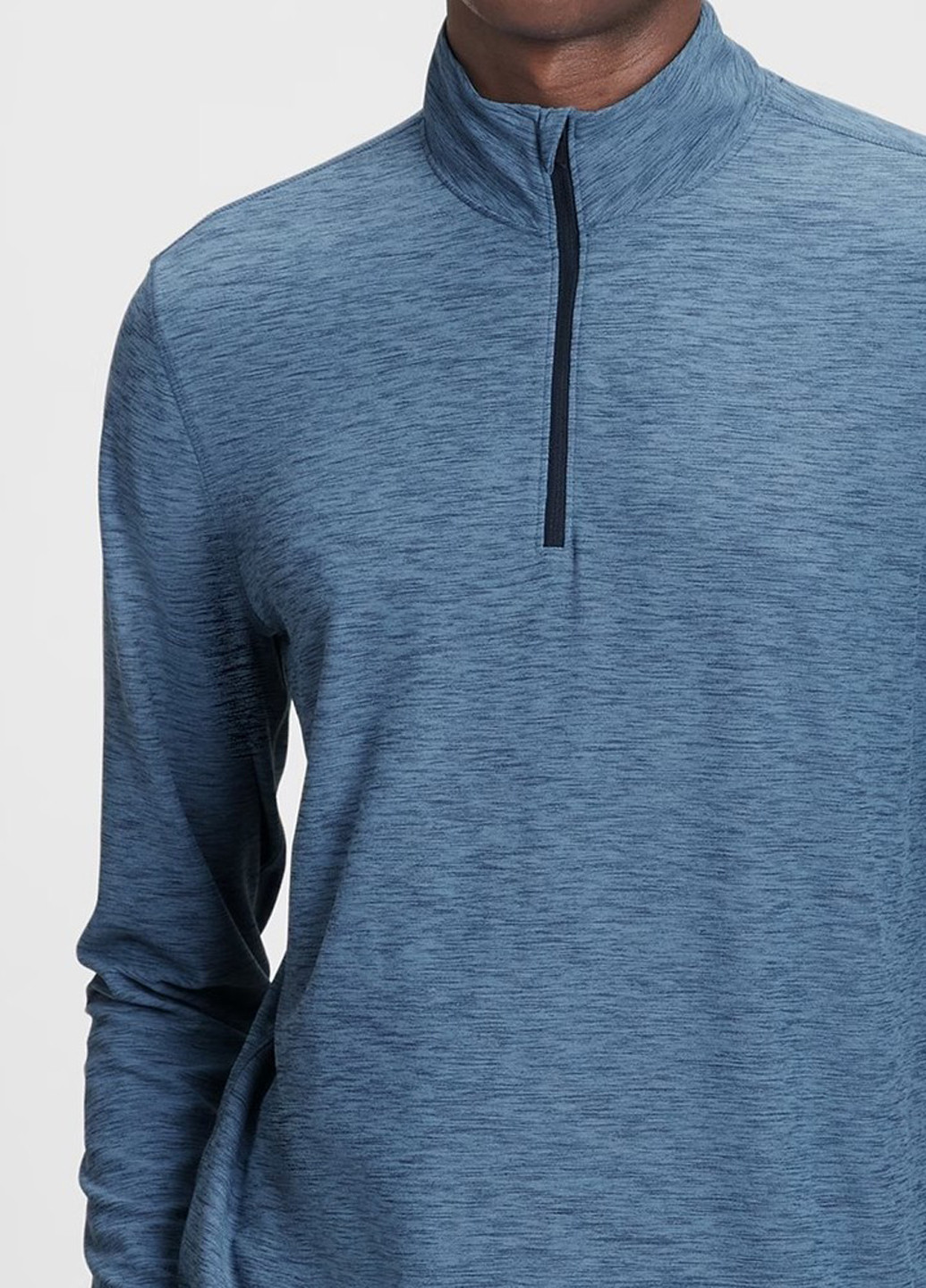 Синий демисезонный спортивный лонгслив Gap меланж