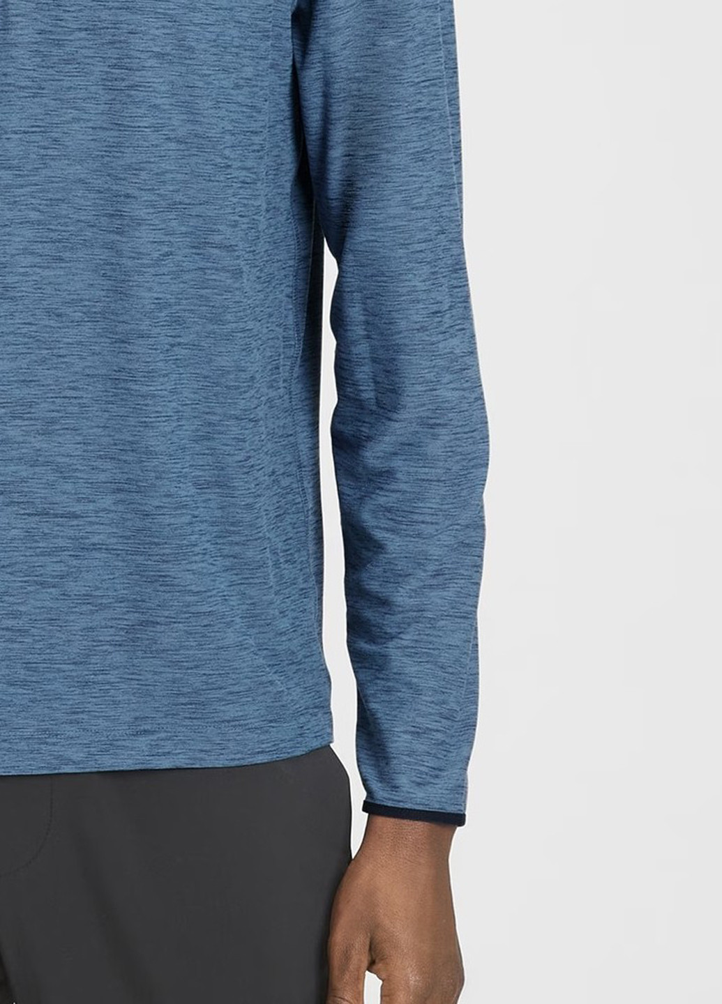 Синий демисезонный спортивный лонгслив Gap меланж