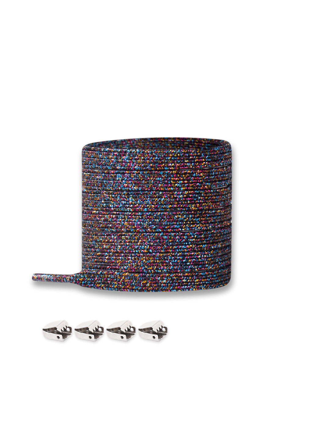 Цветные эластичные шнурки-резинки с фиксатором-зажимом, 105 см, цвет №123 No Brand (253654577)