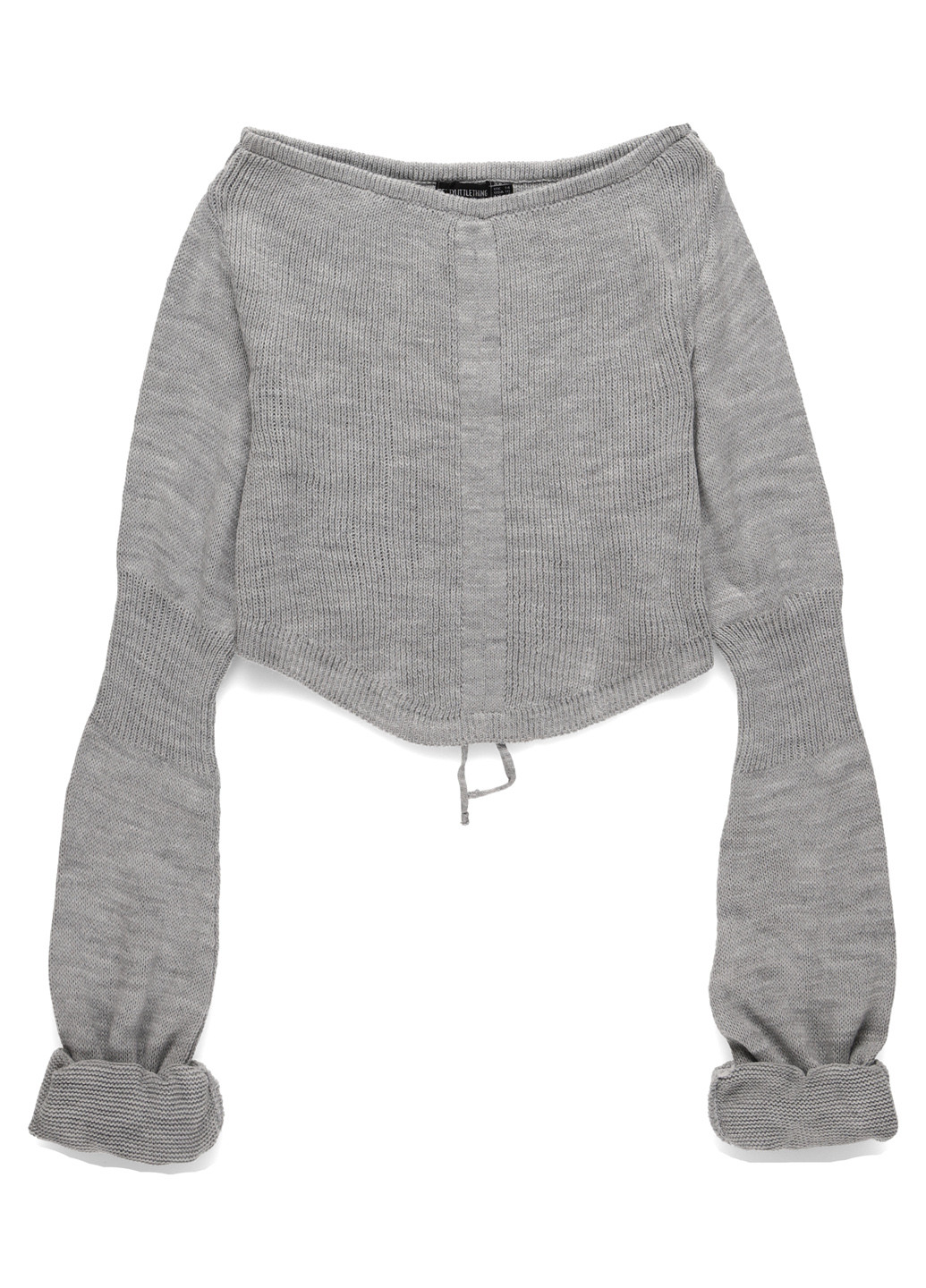 Серый демисезонный свитер PrettyLittleThing