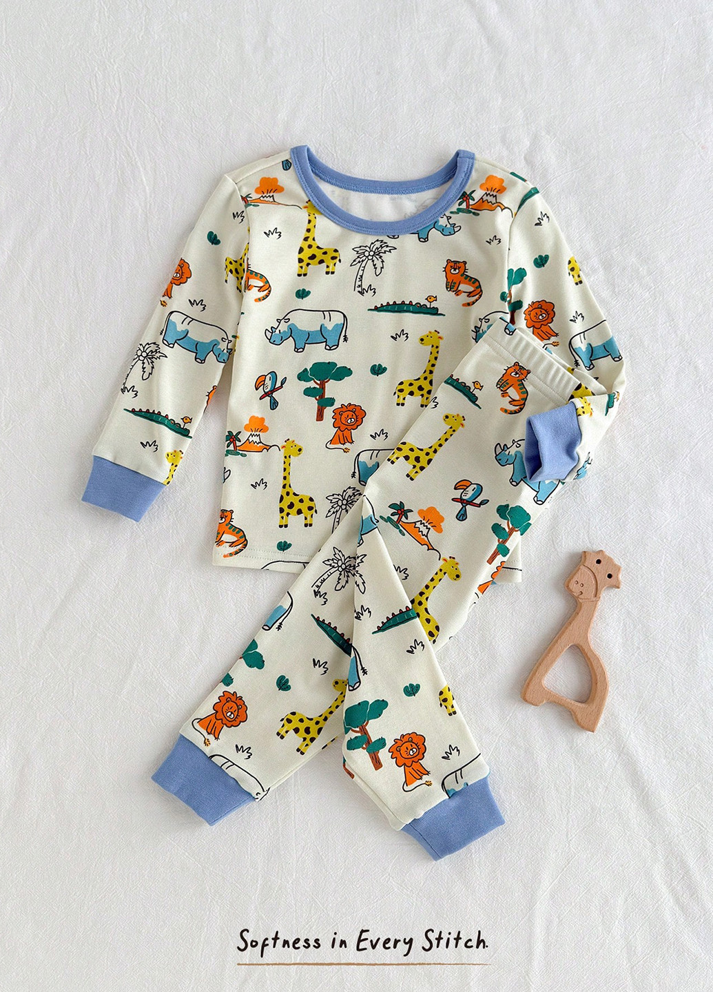 Комбинированная всесезон пижама (лонгслив, брюки) лонгслив + брюки SHEIN