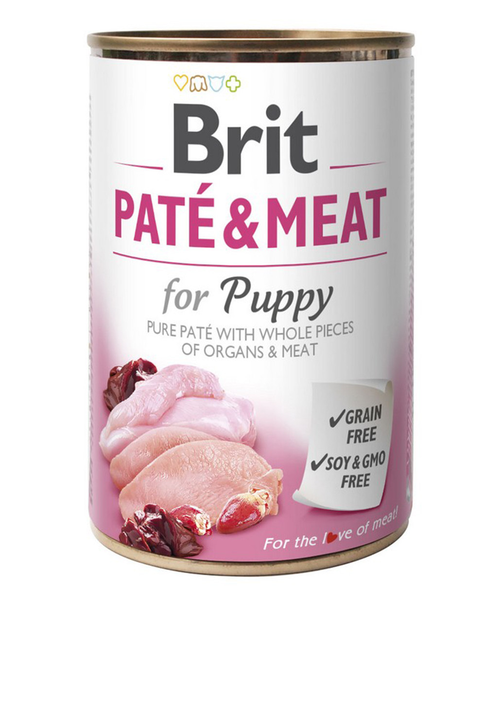 Мясные консервы Paté & Meat Puppy chicken & turkey, 400 гр. Brit Care (140597123)
