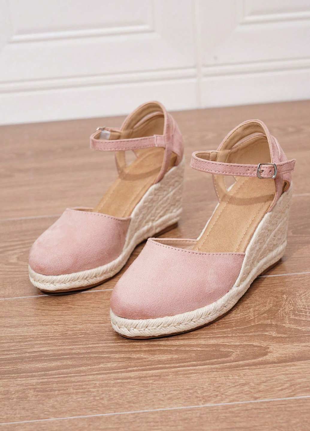 SHEIN Туфли светло-розовый з искусственная замша, китай — лето (323262167)