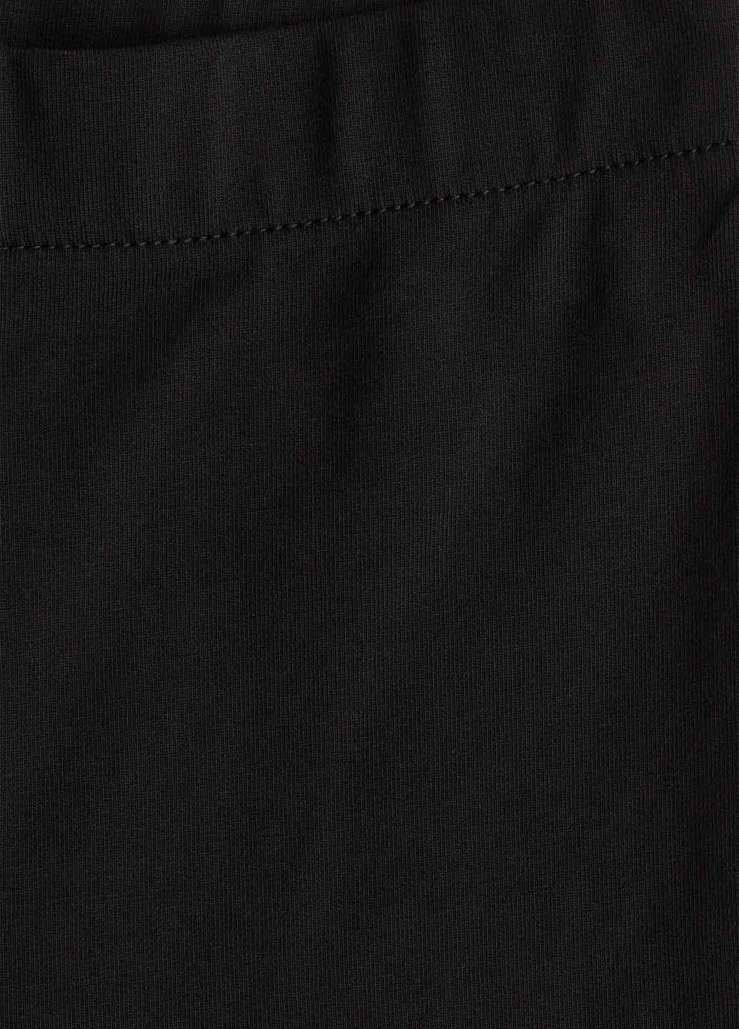 Черные демисезонные леггинсы H&M