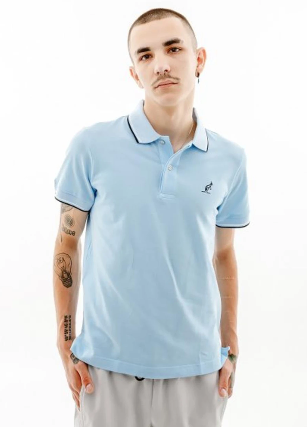 Поло LSUPO0004-440 Australian 2-STRIPE PIQUE' POLO S-FIT (318277768)