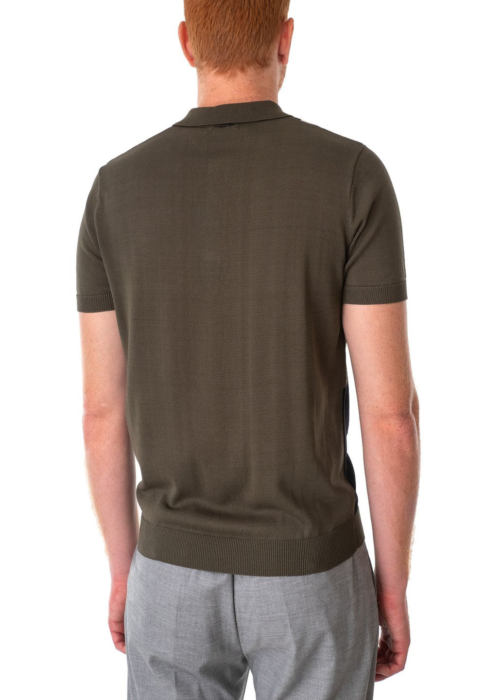 Оливковая (хаки) футболка-поло для мужчин Antony Morato