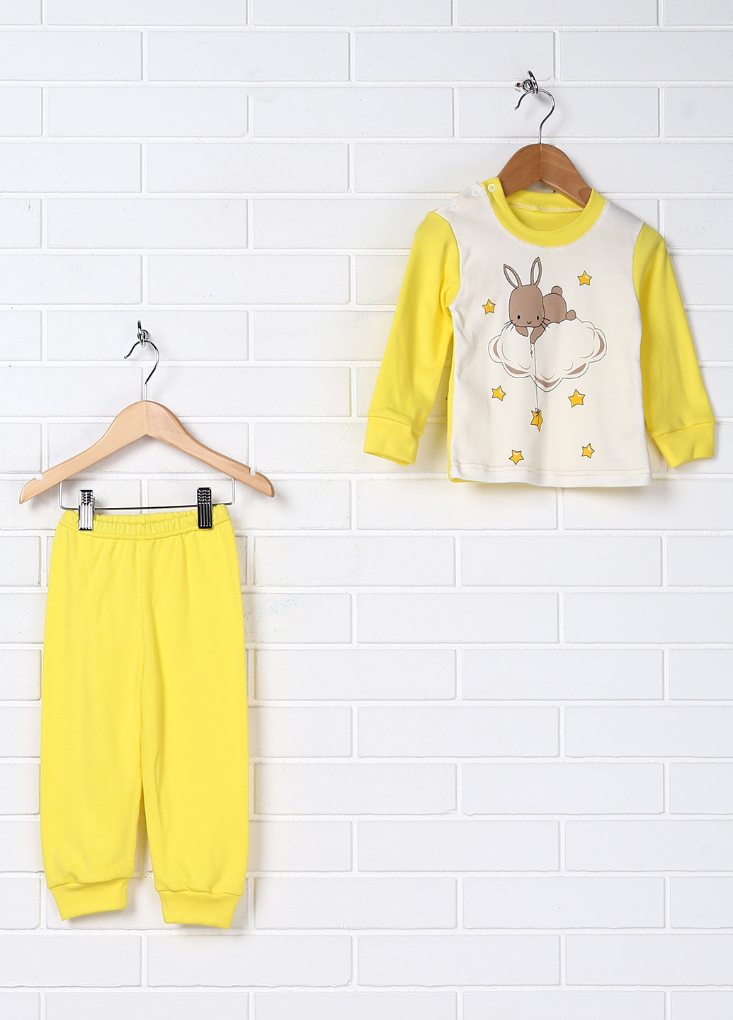 Желтая всесезон пижама (лонгслив, брюки) Baby Art