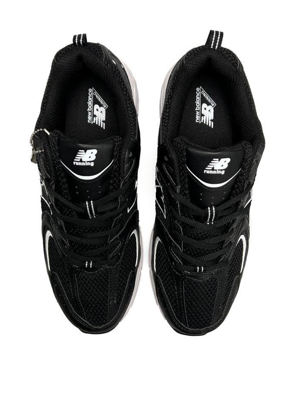 Чорні Осінні кросівки New Balance 530 Black White Premium