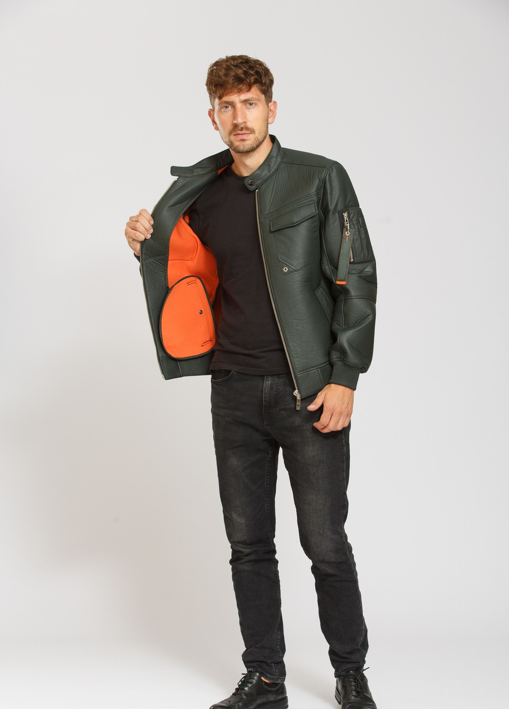 Темно-серая демисезонная куртка антрацит Cvk brand