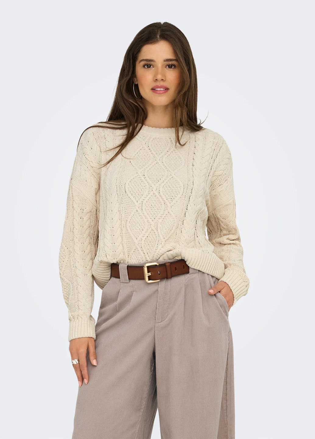 Светло-бежевый демисезонный джемпер джемпер Only