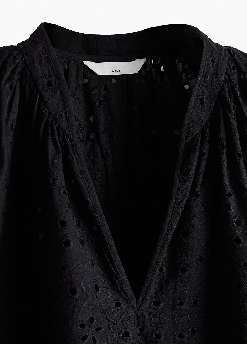 Черное кэжуал платье для беременных а-силуэт H&M однотонное