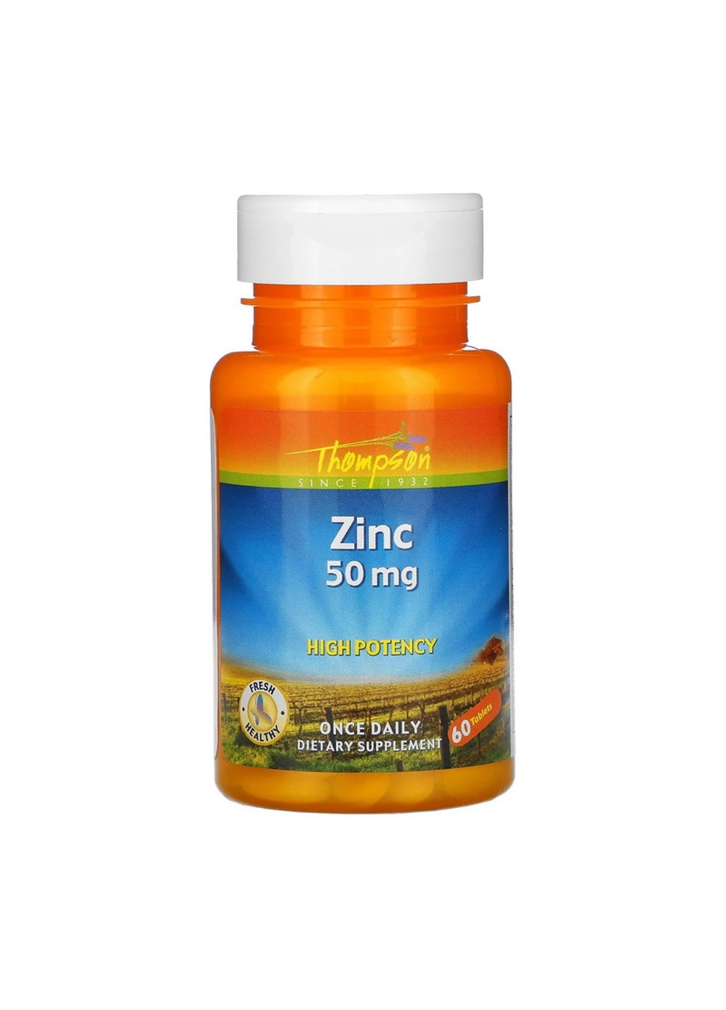 Цинк Zinc 50 mg 60 таблеток Thompson (255407877)