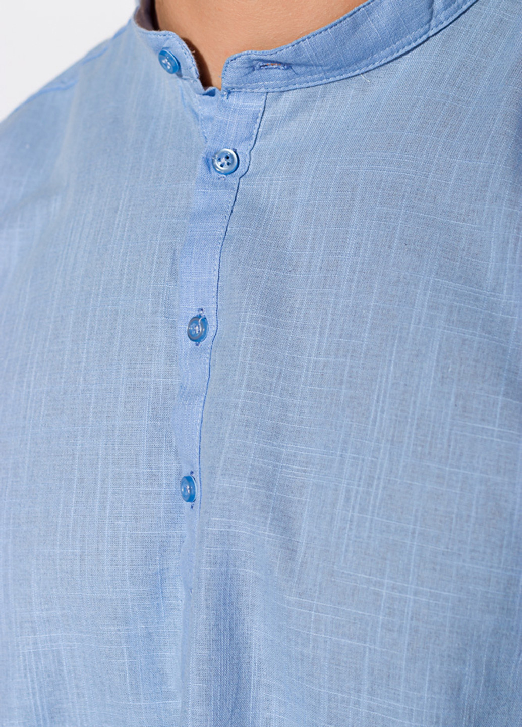 Голубой кэжуал рубашка однотонная Time of Style