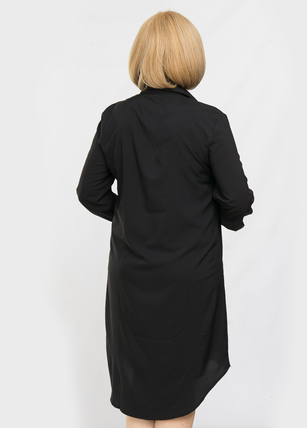 Черное кэжуал платье рубашка LibeAmore однотонное