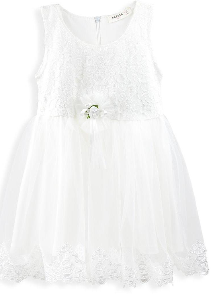 Сіра футболка мереживне (10865-110g-cream) Breeze (205773134)