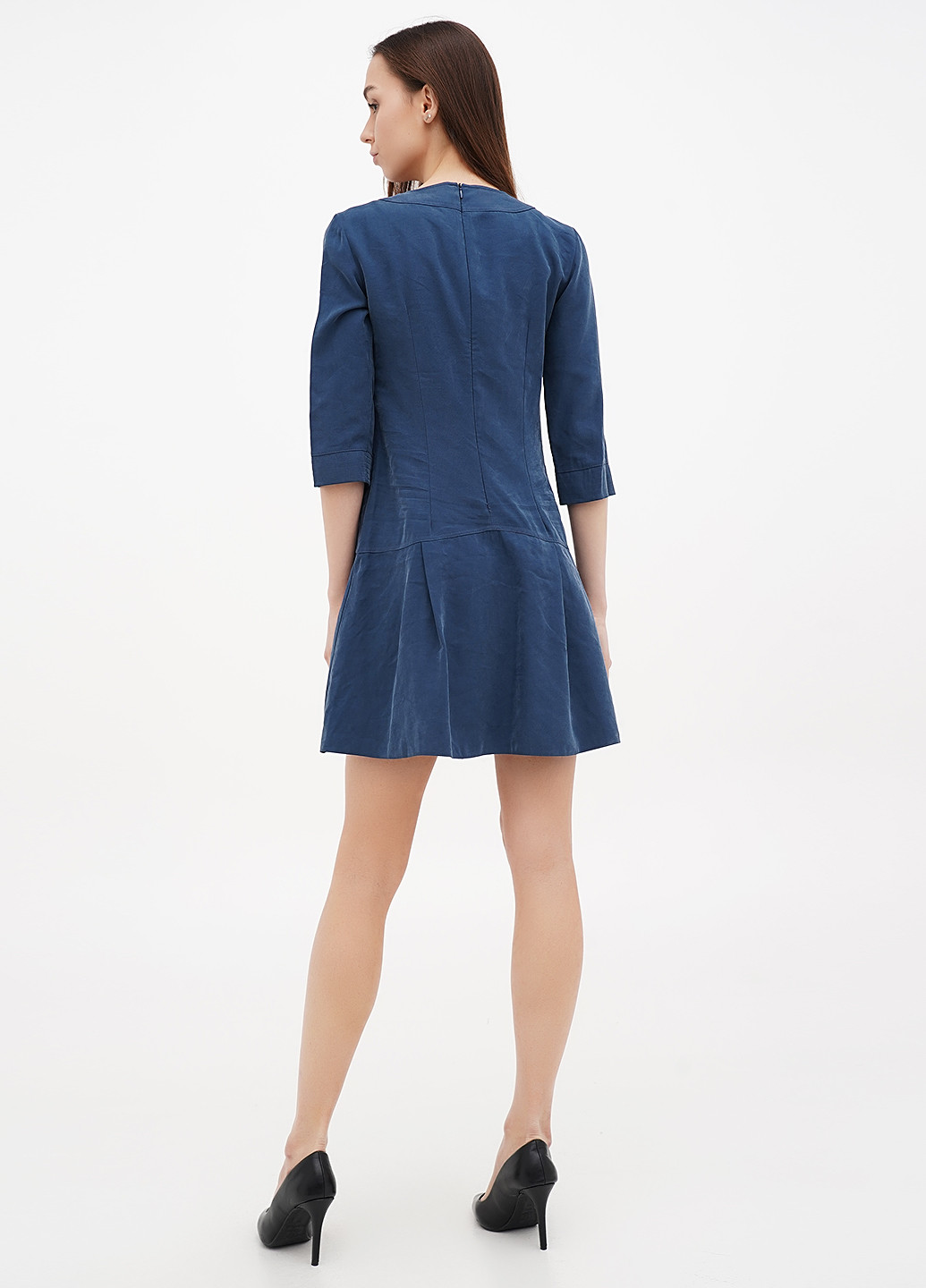 Морської хвилі кежуал сукня кльош Sassofono однотонна