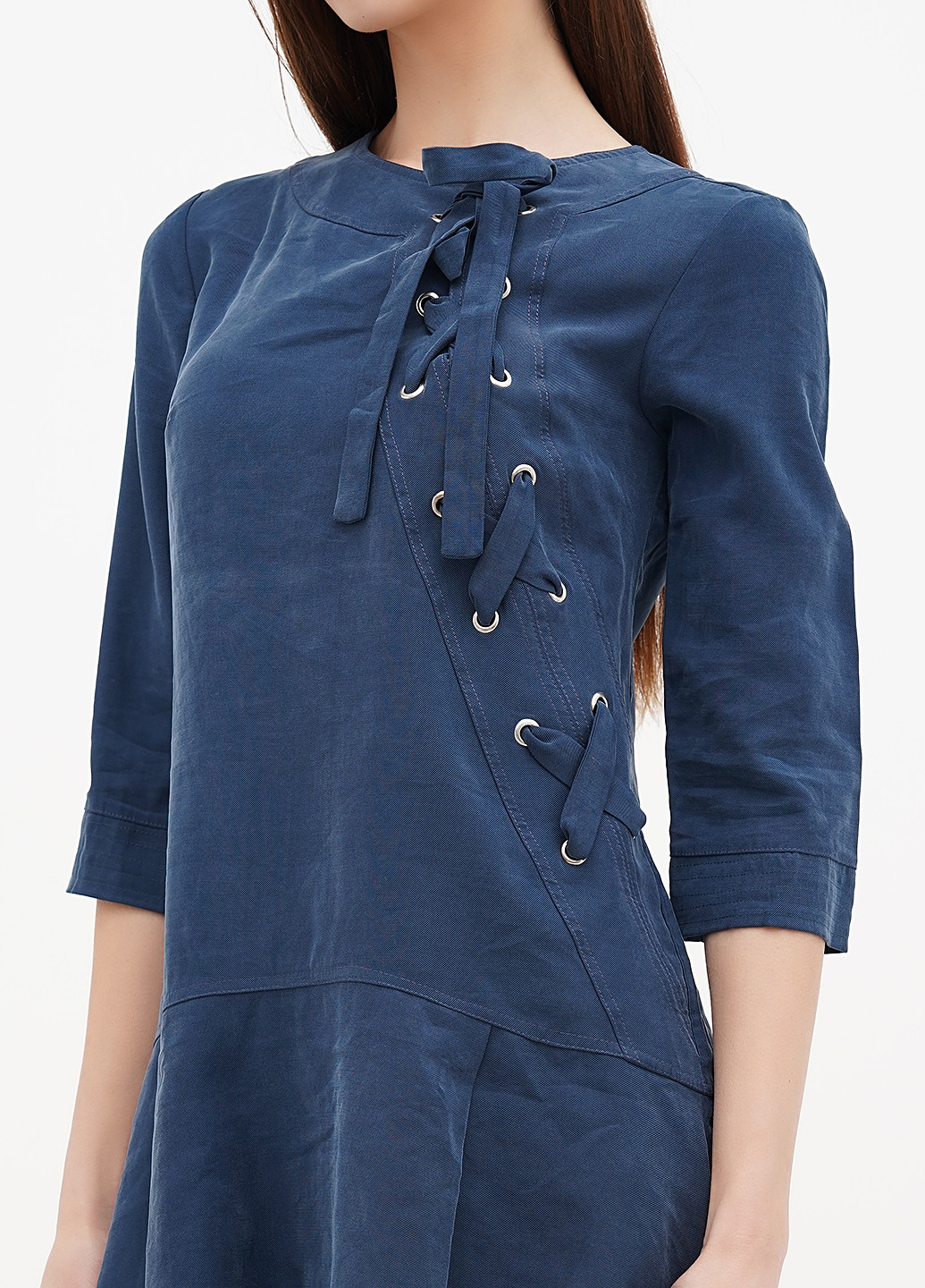 Морської хвилі кежуал сукня кльош Sassofono однотонна