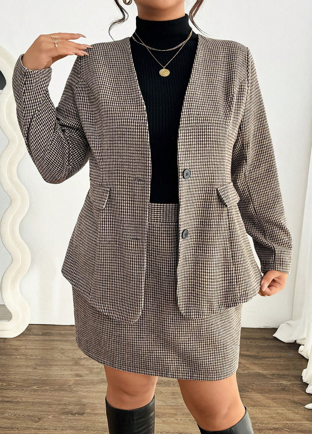 Костюм (жакет, спідниця) SHEIN (364846830)