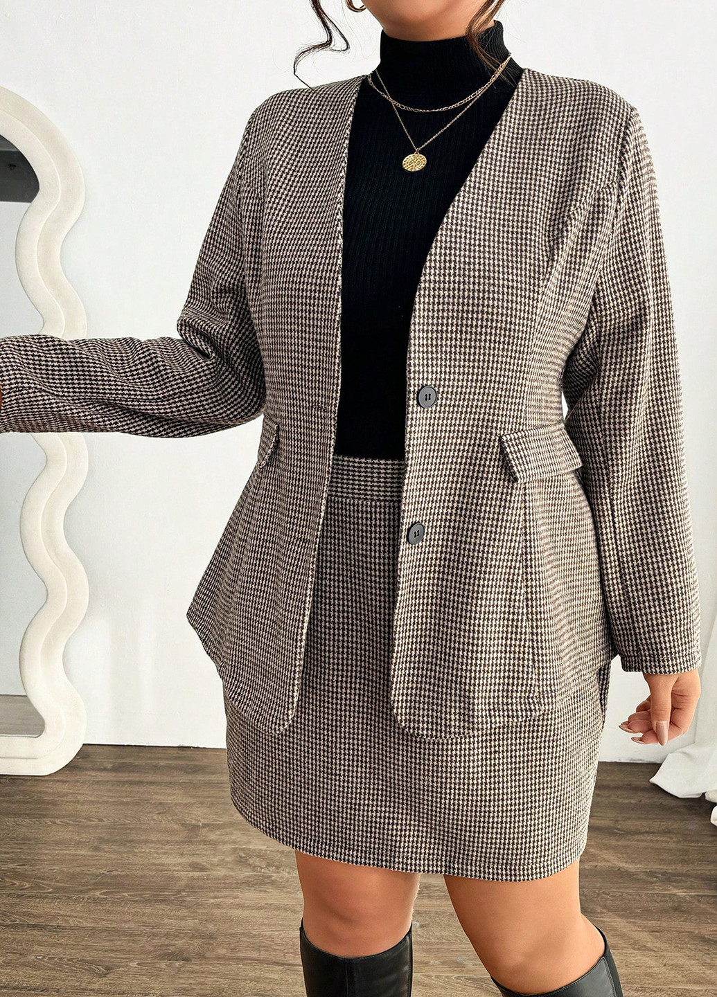 Костюм (жакет, спідниця) SHEIN (364846830)