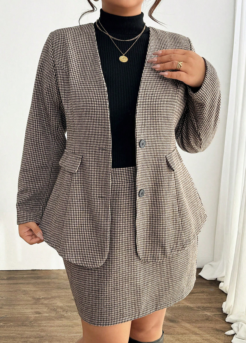 Костюм (жакет, спідниця) SHEIN (364846830)