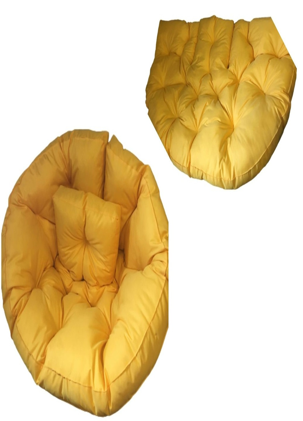 Бескаркасное раскладное кресло трансформер лежак матрас ручной работы (814253-Т) Желтый Francesco Marconi (230586637)