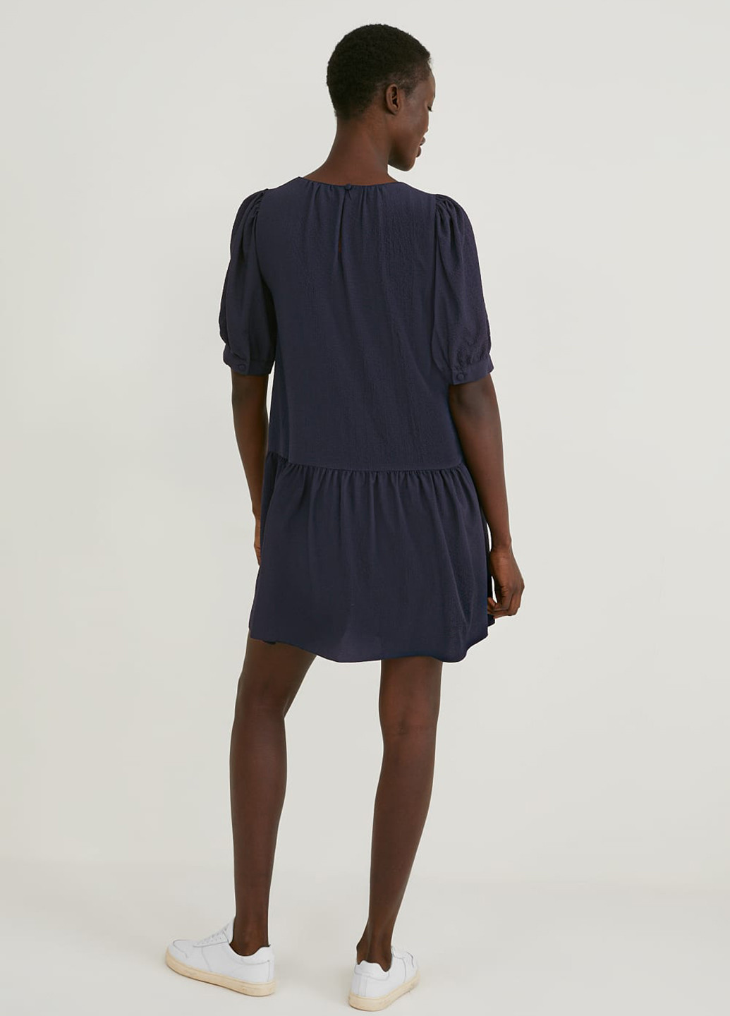 Темно-синее кэжуал платье оверсайз C&A однотонное