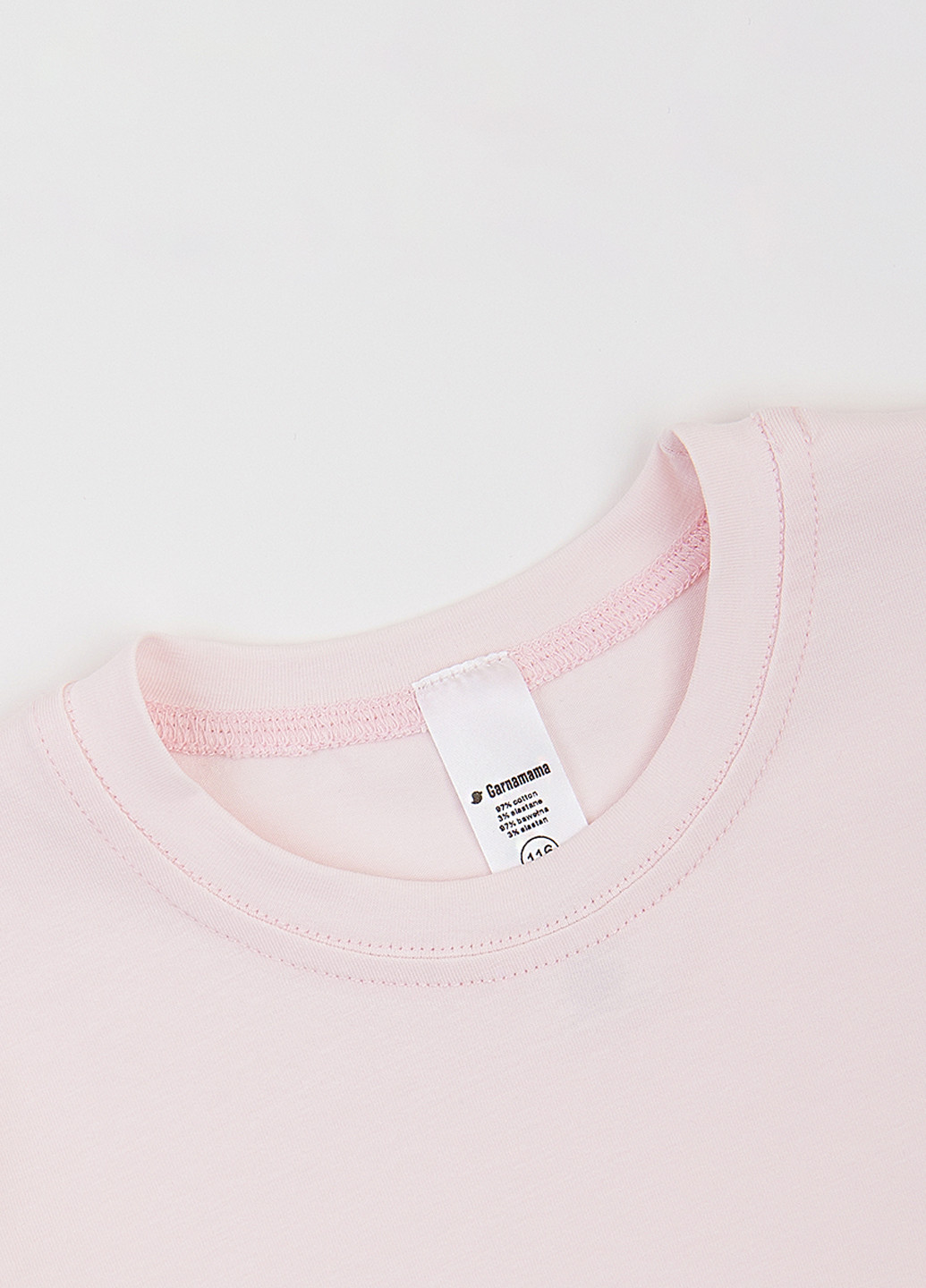Бледно-розовая летняя футболка Garnamama