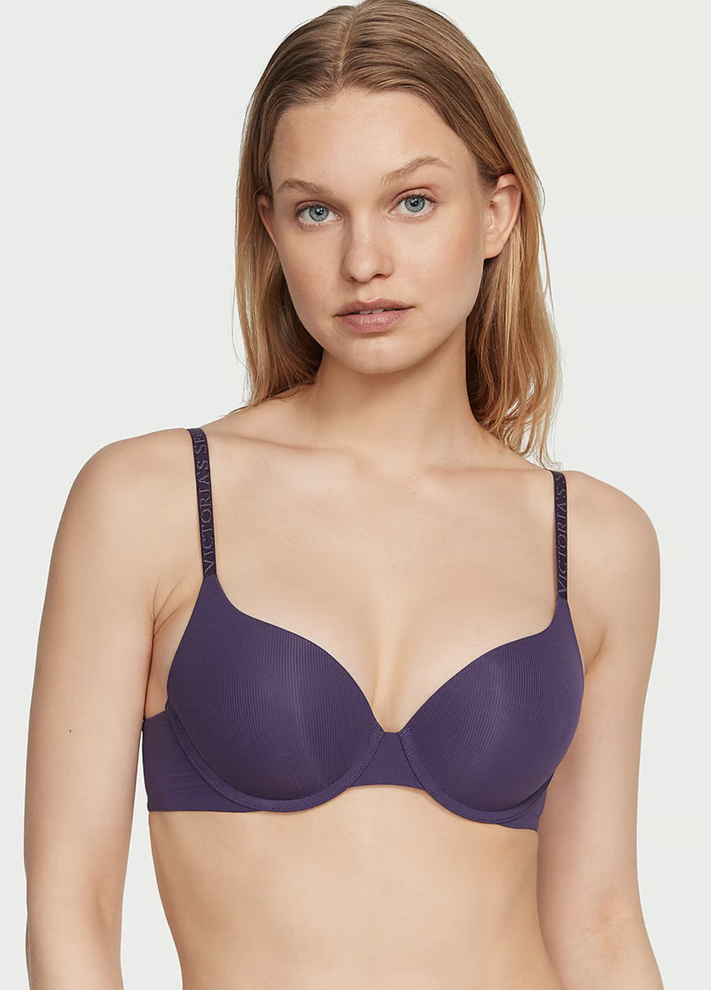 Фіолетовий бюстгальтер Victoria's Secret з кісточками трикотаж, поліамід