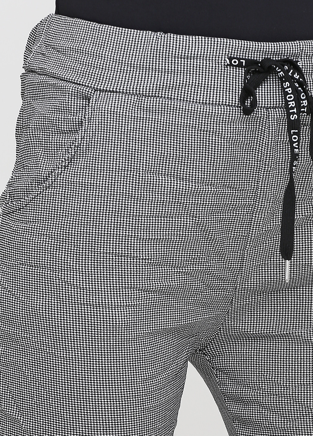 Черно-белые кэжуал демисезонные зауженные брюки Made in Italy