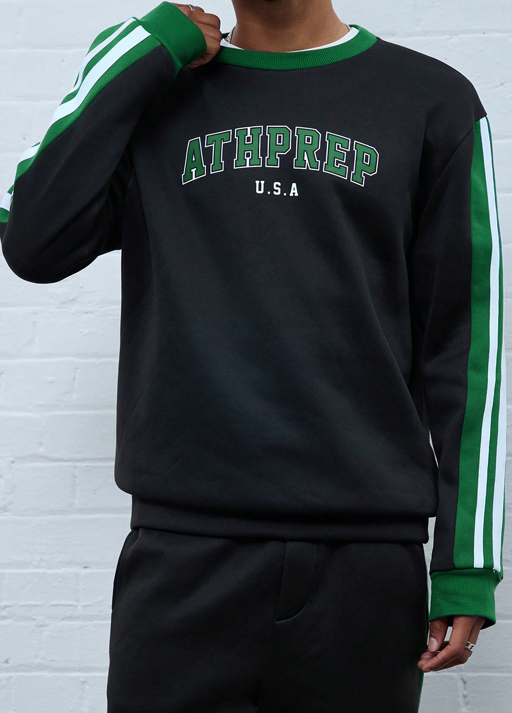 Комбінований демісезонний костюм (світшот, штани) брючний SHEIN