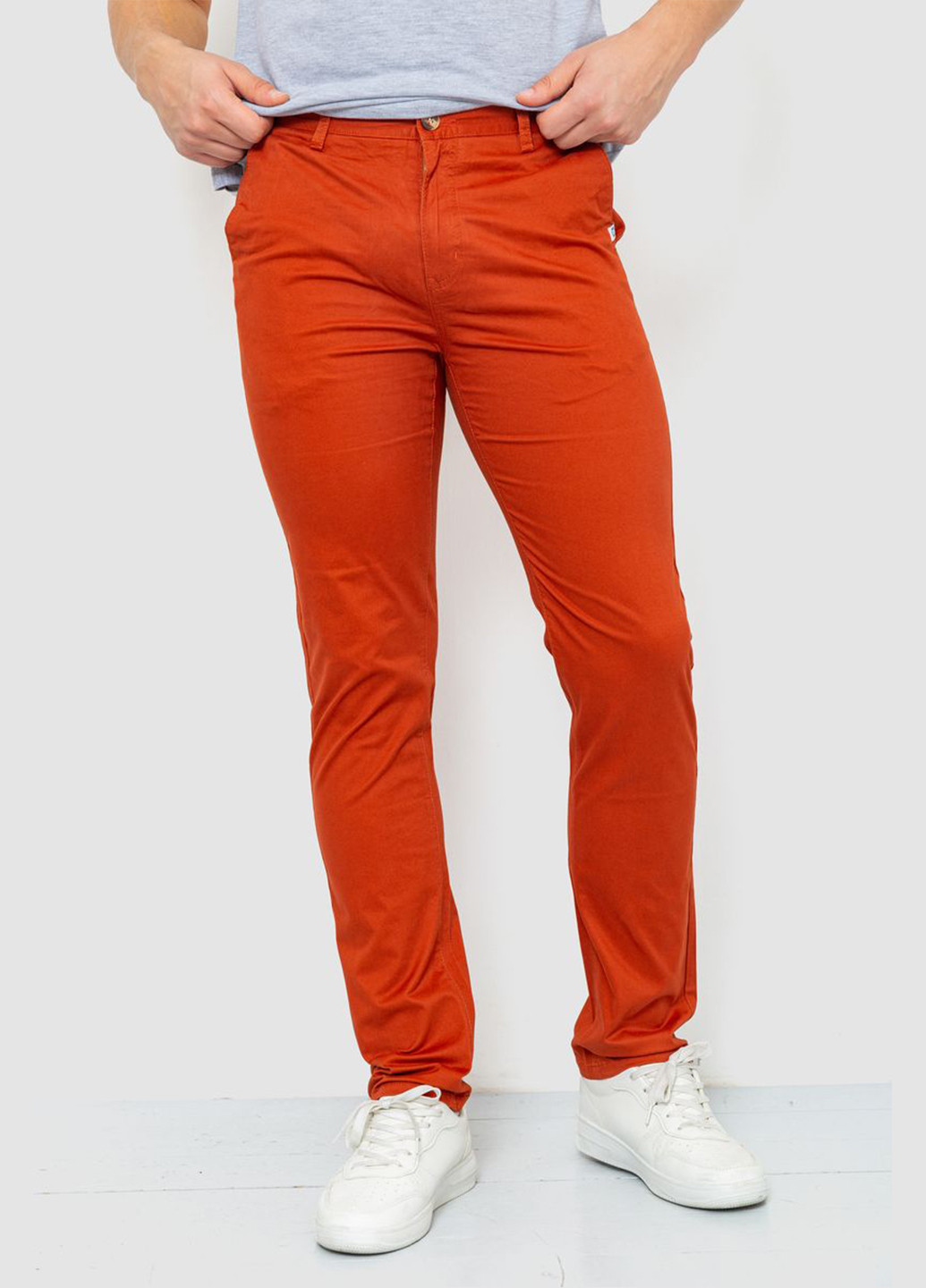 Светло-красные кэжуал демисезонные чиносы брюки Ager