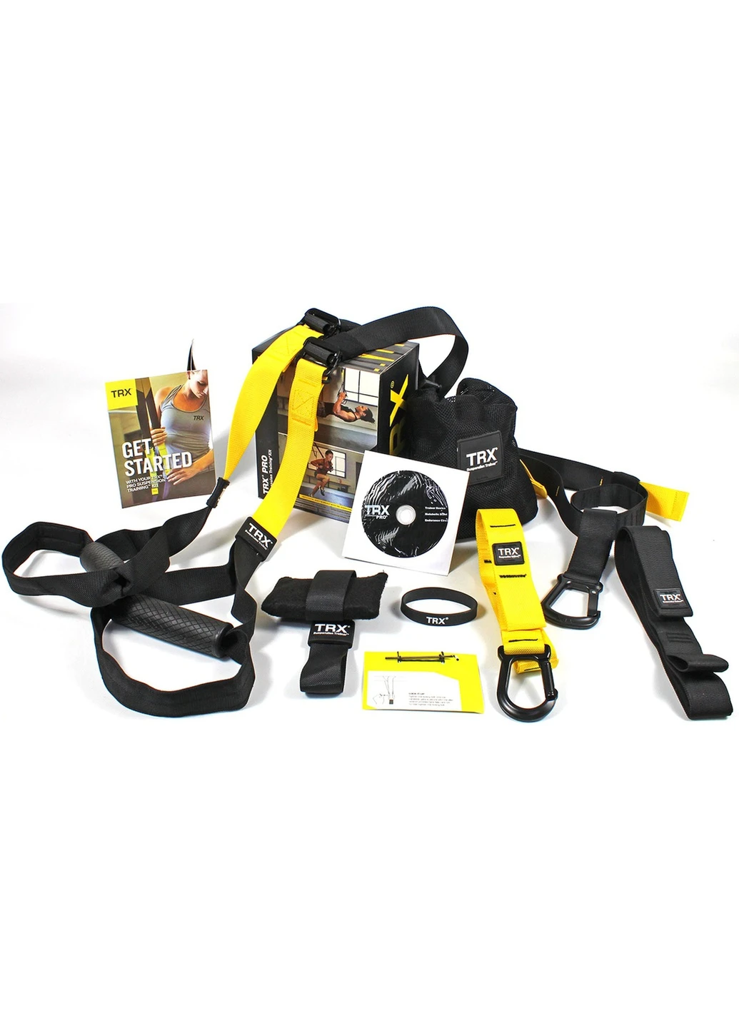 Петли TRX PRO Pack-3 2019 подвесные тренировочные для функционального тренинга (обрезиненные ручки) EasyFit (241229828)