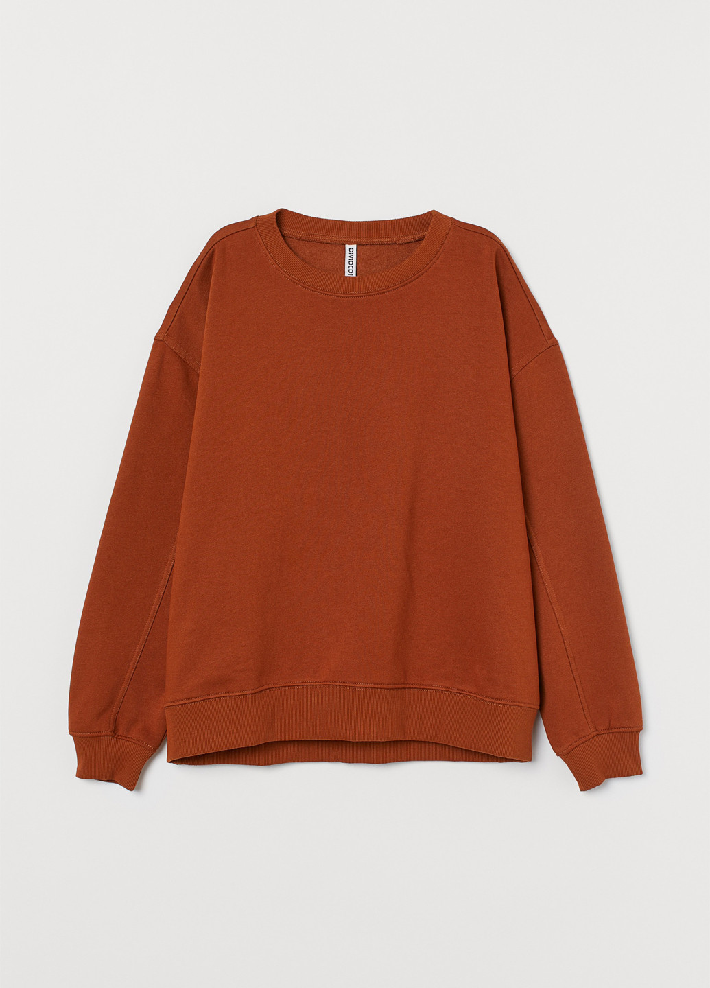 Кирпичный свитшот H&M однотонный без декора (369277769)