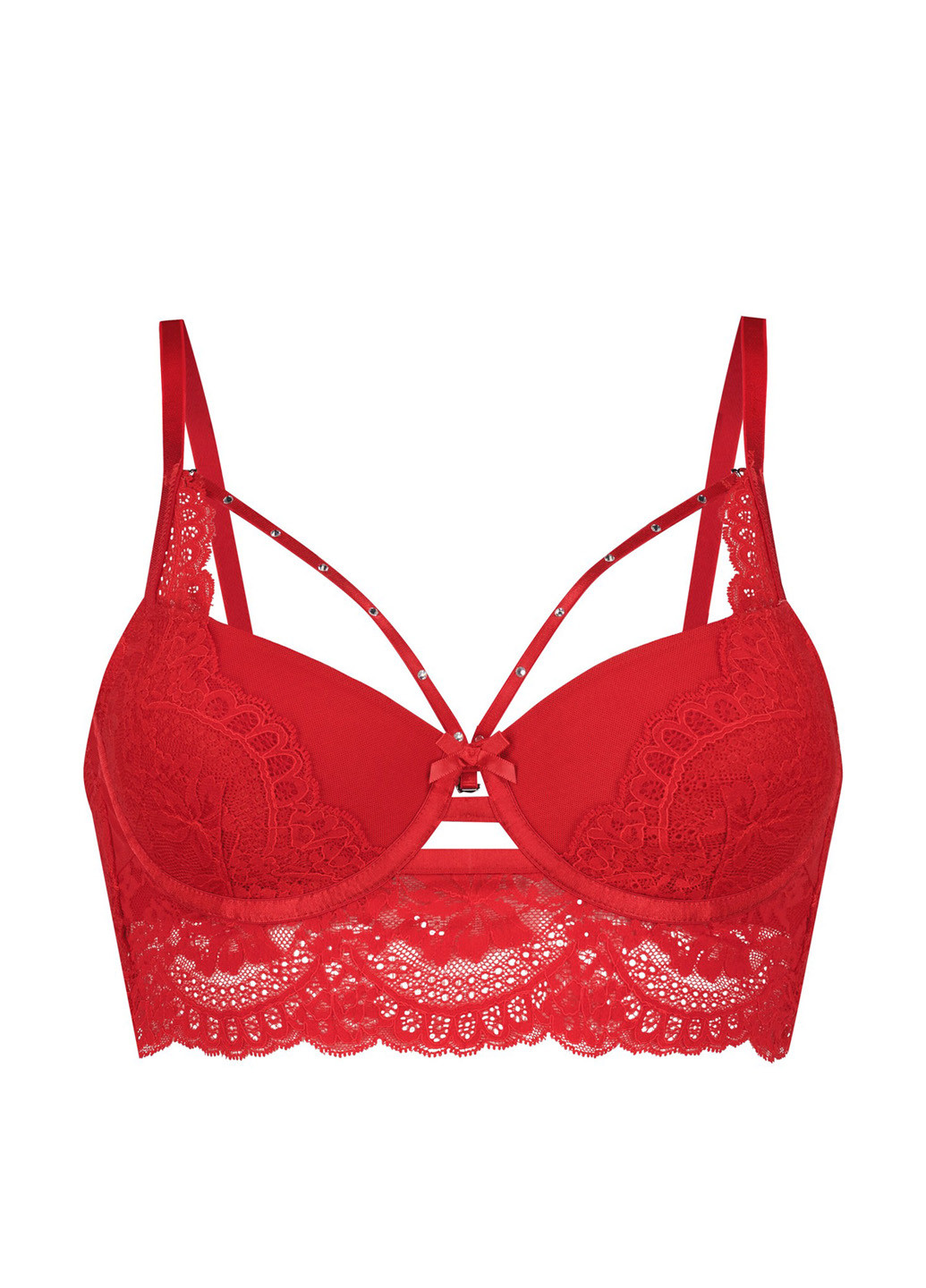 Червоний фашиа бюстгальтер Hunkemoller з кісточками поліамід