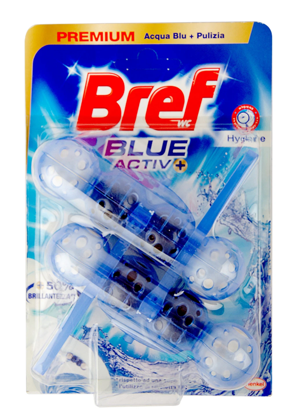 Туалетные блоки для унитаза Blue Aktiv 2х50 г Bref (229961664)