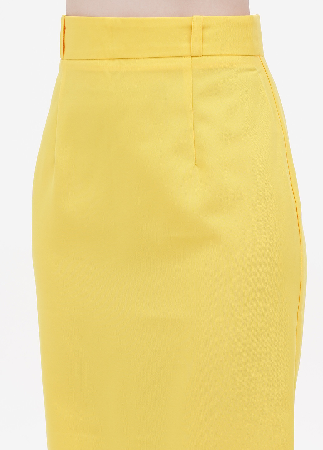 Желтая кэжуал однотонная юбка Rebecca Tatti карандаш